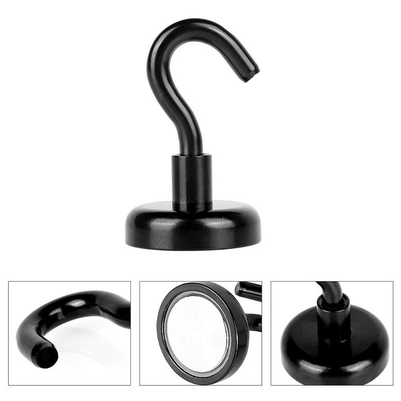 MHDMAG Magnetic Hooks Refrigerator,Cruise Ship Accessories, 50LBS Super Magnets with Neodymium Rare Earth for Hanging, Door Holder, Keys, Home, Office, Refrigerators, BBQ, Pack of 6. - Image 5
